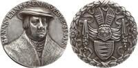 Nürnberg, Stadt Versilberte Bronzegussmedaille (Galvano) von Hans Schwarz, auf den Ratsherren, Hans Ebner von Eschenbach, gest. 1553 -