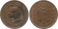Ceylon 1/2 Cent Victoria, 1837 - 1901 -