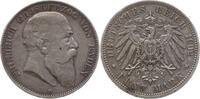 Deutsches Kaiserreich, Großherzogtum Baden 5 Mark 1902 G Friedrich I., 1856 - 1907 VF, winz. RF