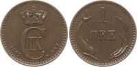Dänemark, Königreich 1 Öre Christian IX., 1863 - 1906 -