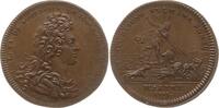Frankreich, Königreich Bronzejeton Louis XV., 1715-1774, Administr. Militaire, Marine, Louis-Alexandre de Bourbon -