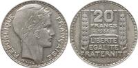 Frankreich, 3. Republik 20 Francs Rameaux longs -