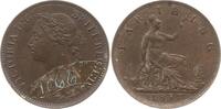 Großbritannien Farthing (1/4 Penny) Victoria, 1837 - 1901, aus alter Sammlung -