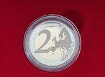 2021 2 Euro Monaco Fürst Albert II + Charlene Proof mit Etui und Zertifikat
