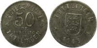  1918 Tuttlingen - Eisen 1918 (Funck 552.5) dicker Schrötling 50 Pfennig... 7,50 EUR  Excl. 5,50 EUR Verzending