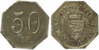  1917 Wasseralfingen - Eisen 1917 (Funck 577.4) 50 Pfennig 1917 vz 28,00 EUR  Excl. 7,30 EUR Verzending
