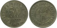  1918 Weissenburg - Zink 1918 (Funck 589.3) Rand geriffelt 50 Pfennig ss-vz 7,00 EUR  Excl. 5,50 EUR Verzending