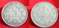  1908 J 1/2 Mark ss 13,50 EUR  Excl. 5,50 EUR Verzending