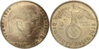  1938 B 2 Mark Hindenburg vz-st feine Patina 13,50 EUR  Excl. 5,50 EUR Verzending