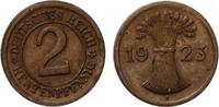 2 Rentenpfennig 1923 A TOP Original Spielgeld Playmoney -