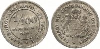 1923 1/100 Verechnungsmarke Hamburg vz 9,50 EUR  Excl. 5,50 EUR Verzending