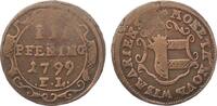 Mecklenburg-Wismar Stadt Cu 3 Pfennig 1799 -