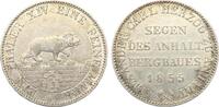 Anhalt Bernburg Alexander Carl Ausbeutetaler 1855 -