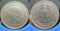 Weimar 50 Reichspfennig 1927 D VZ 12,50 EUR  Excl. 5,50 EUR Verzending