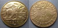 Deutsch Ostafrika 15 Rupien 1916 Tabora Gold Elefant  1916 T fast vorzüglich / vorzüglich winzige Kratzer