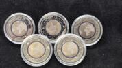  2016 A D F G J 5 x 5 Euro Blauer Planet Erde 2016, A, D, F, G, J, Kompl... 99,00 EUR  Excl. 7,30 EUR Verzending