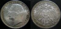  1913 5 Mark Baden Jaeger 40 fast st winzige Kr Patina 350,00 EUR  Excl. 7,30 EUR Verzending