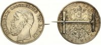  1892 2 Mark Baden vz verarbeitet zum Anstecker 115,00 EUR  Excl. 7,30 EUR Verzending