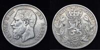 BELGIEN 5 Francs Leopold II -