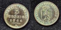  1864 A Reuß älterer Linie 3 Pfennig ss 12,00 EUR  plus 5,50 EUR verzending