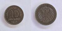  1917 G 10 Pfennig VZ 13,00 EUR  Excl. 5,50 EUR Verzending