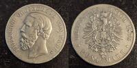  1876 5 Mark Baden ss 50,00 EUR  Excl. 7,30 EUR Verzending