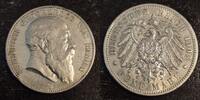  1903 5 Mark Baden ss-vz kl Rf 65,00 EUR  Excl. 7,30 EUR Verzending