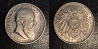  1907 2 Mark Baden auf den Tod vz-st 80,00 EUR  Excl. 7,30 EUR Verzending