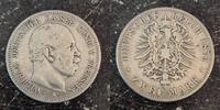  1876 A 2 Mark Preussen Wilhelm I fast ss 19,99 EUR  Excl. 5,50 EUR Verzending