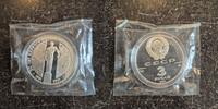 Russland 3 Rubel 1991 Gagarin pp 1 Unze Feinsilber -