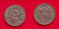  1940 E Drittes Reich 2 Pfennig VZ 8,00 EUR  Excl. 5,50 EUR Verzending
