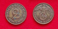  1940 E Drittes Reich 2 Pfennig SS-VZ 6,00 EUR  Excl. 5,50 EUR Verzending