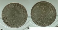  1916 D 1/2 Mark f.st 10,00 EUR  Excl. 5,50 EUR Verzending