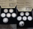 Tschad 6 x 1000 Francs Silber Weltwunder vergessener Kulturen -
