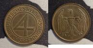  1932 E 4 Reichspfennig VZ 15,00 EUR  Excl. 5,50 EUR Verzending