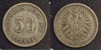  1876 A 50 Pfennig SS 12,00 EUR  Excl. 5,50 EUR Verzending