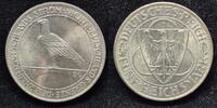  1930 A 5 Mark Rheinlandr&auml;umung fast Stempelglanz 275,00 EUR  Excl. 7,30 EUR Verzending