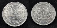  1923 Hamburg 1/10 Verrechnungsmarke vz-st 7,95 EUR  Excl. 5,50 EUR Verzending