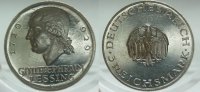  1929 G 3 Mark Lessing VZ aus PP leicht berieben 165,00 EUR  Excl. 7,30 EUR Verzending