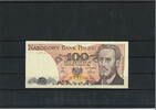 Polen 100 Zlotych Banknote / Geldschein -
