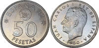 Spanien 50 Pesetas 1980 WM 1982 vz-st 2,00 EUR  plus 9,50 EUR verzending