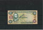 Jamaika 2 Dollars Banknote / Geldschein -