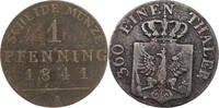Brandenburg Preussen 1 Pfennig Friedrich Wilhelm IV. 1840 - 1861 -