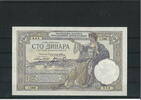 Jugoslawien 100 Dinara Banknote / Geldschein Serie J -