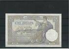 Jugoslawien 100 Dinara Banknote / Geldschein Serie B -