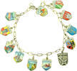 Schmuck Armband Charivari - mit 12 Stadtwappen - 18 cm lang -
