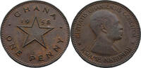 Ghana 1 Penny Ministerpräsident Kwame Nkrumah -
