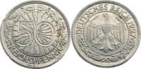 Weimarer Republik 50 Reichspfennig Jaeger 324 -