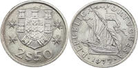 Portugal 2 1/2 Escudos Kursmünze -