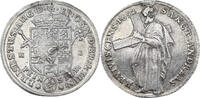 Braunschweig-Lüneburg 1/3 Ausbeutetaler Ernst August (1679 - 1698), Min. gewellt, Felder geglättet -